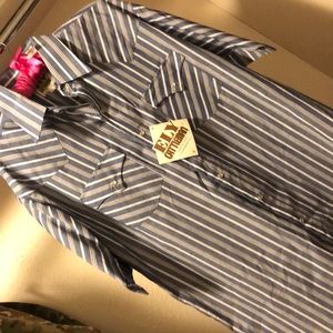 ELY Cattleman Men’s Western Short SL Pearl Snap LG